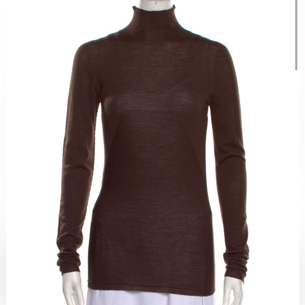 Rick Owens Wool Pullover Turtleneck Sweater - S